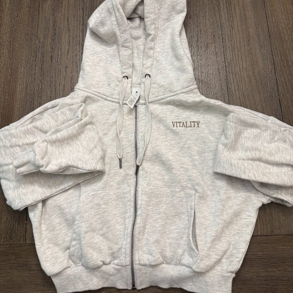 Vitality Mantra Zip Stone Heather Sz. S